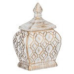 Decoratiune din ceramică cu capac, 15x9,5x22,5 cm Casa Gradina, Decoratiune din ceramică cu capac, 15x9,5x22,5 cm -1, dioda.ro