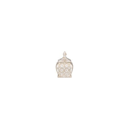 Decoratiune din ceramică cu capac, 15x9,5x22,5 cm