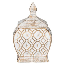 Casa Gradina, Decoratiune din ceramică cu capac, 15x9,5x22,5 cm -6, dioda.ro