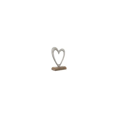 Decoratiune pentru masa, Inima, Metalizata 12x5x17 cm