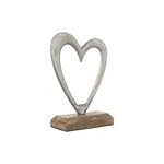 Casa Gradina, Decoratiune pentru masa, Inima, Metalizata 12x5x17 cm -3, dioda.ro