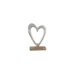 Casa Gradina, Decoratiune pentru masa, Inima, Metalizata 12x5x17 cm -2, dioda.ro