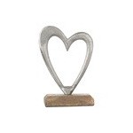 Casa Gradina, Decoratiune pentru masa, Inima, Metalizata 12x5x17 cm -3, dioda.ro
