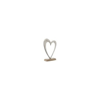 Casa Gradina, Decoratiune pentru masa, Inima, Metalizata 20x6x28 cm -1, dioda.ro