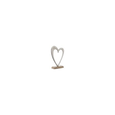 Decoratiune pentru masa, Inima, Metalizata 20x6x28 cm