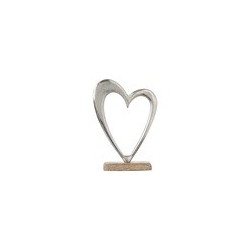 Casa Gradina, Decoratiune pentru masa, Inima, Metalizata 20x6x28 cm -2, dioda.ro