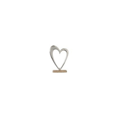 Casa Gradina, Decoratiune pentru masa, Inima, Metalizata 20x6x28 cm -2, dioda.ro