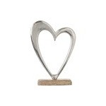 Casa Gradina, Decoratiune pentru masa, Inima, Metalizata 20x6x28 cm -3, dioda.ro