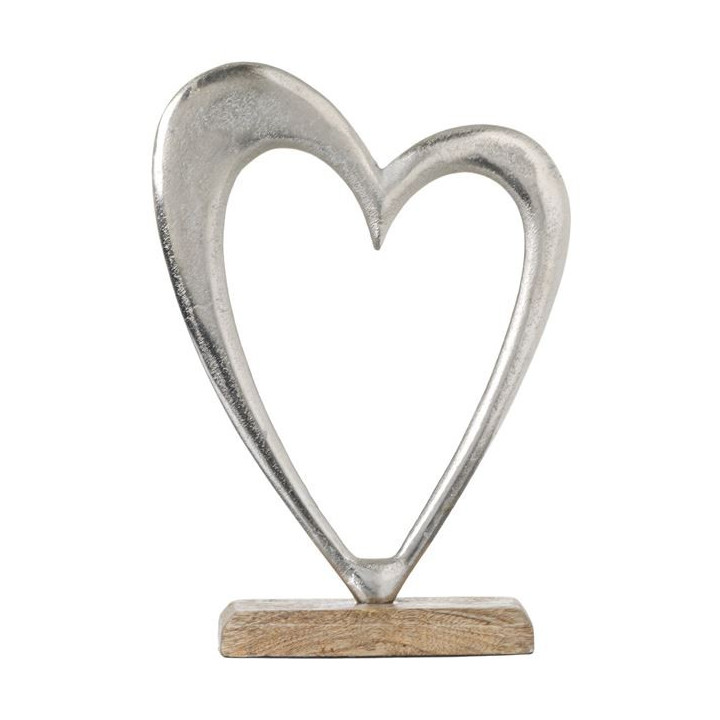 Casa Gradina, Decoratiune pentru masa, Inima, Metalizata 20x6x28 cm -3, dioda.ro