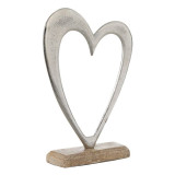 Casa Gradina, Decoratiune pentru masa, Inima, Metalizata 20x6x28 cm -4, dioda.ro