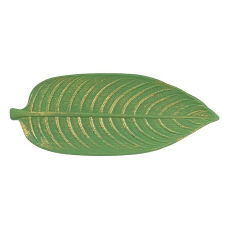Casa Gradina, Platou frunza verde din lemn, Verde, 45x18 cm -3, dioda.ro