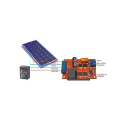Controlere Panouri Solare, Modul ontroler panou solar MPPT-V08A 9-12-24V 5A with IC CN3722 -4, dioda.ro