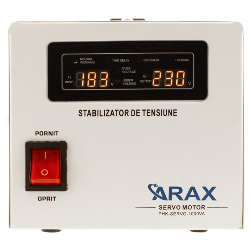 Stabilizator de tensiune cu servomotor