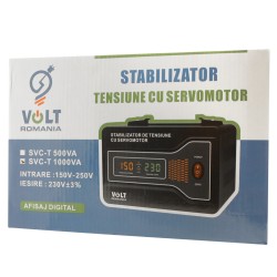 Stabilizatoare de tensiune, Stabilizator automat de tensiune cu servomotor 1000VA Volt Romania precizie 3% -4, dioda.ro