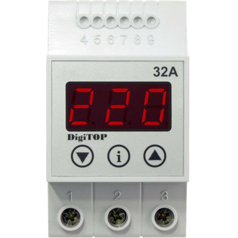 Relee Protectie Tensiune, Releu DigiTop protecție tensiune VP-32A -2, dioda.ro