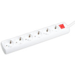 Prelungitor 5m 6 prize 3x1 cu intrerupator, Borsan Prelungitoare, Prelungitor 5m 6 prize 3x1 cu intrerupator, Borsan -1, dioda.ro