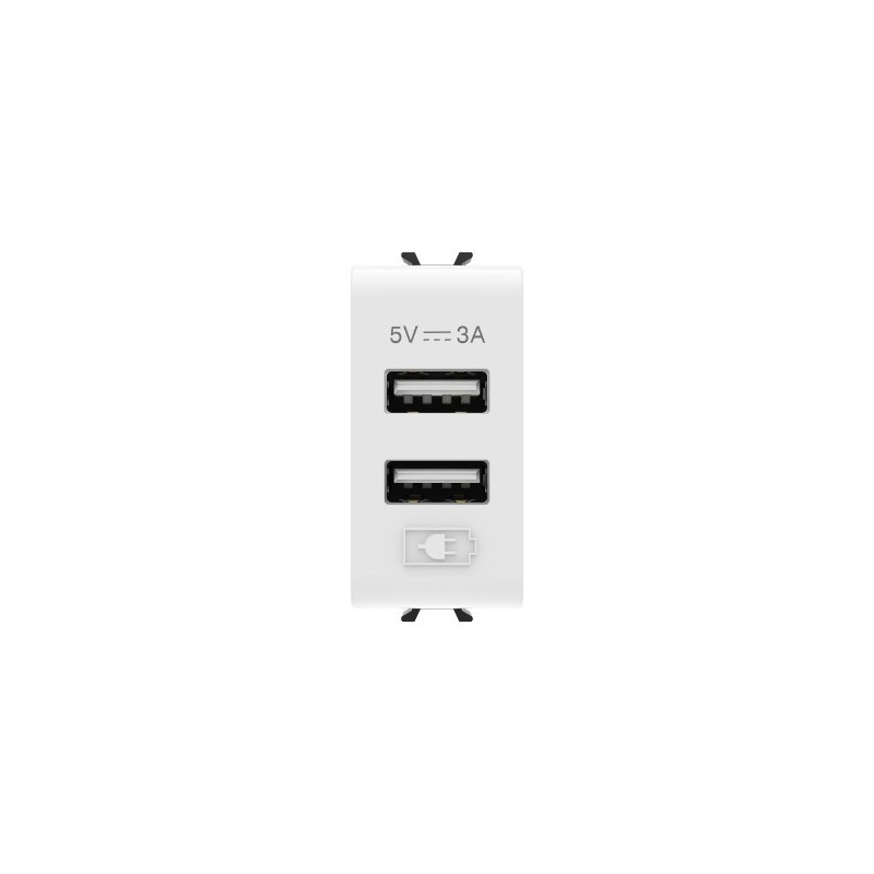 Aparataj doza modulara, PrizÄ 2xUSB 3A 1m, alb, Chorus GW10447 -1, dioda.ro Aparataj doza modulara, PrizÄ 2xUSB 3A 1m, alb, Chorus GW10447 -1, dioda.ro