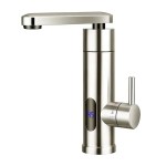 Robineti electrici incalzire apa calda instant, Robinet instant pentru incalzit apa - din Inox cu termostat 3000W -1, dioda.ro