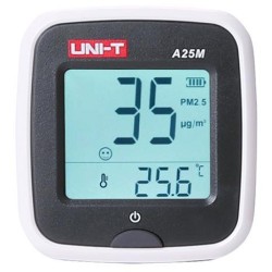 Masurare valori NonElectrice, Aparatul masoara concentratia particulelor de praf PM2.5 UNI-T A25M -1, dioda.ro