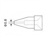 Vârfuri, rezistente, letconuri, duze aer cald, Varf de rezerva tip N5-2  avg.0.8mm ( ZD915 ZD917 ZD552 ) N5-2_Va -2, dioda.ro