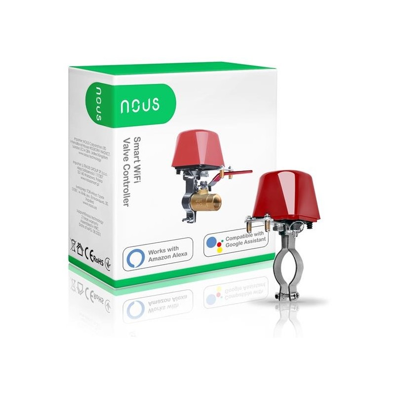 Unități de control SMART, Închidere robinet motorizat inteligent NOUS L3 WiFi Tuya -1, dioda.ro