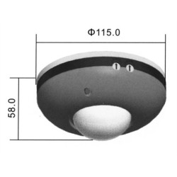 Senzori PIR, PIR sensor -motion sensor INFRA overhead (white colour) PIR-360 -2, dioda.ro