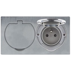 Prize, comutatoare, Priză dublă SOLIGHT 5B321 -2, dioda.ro