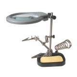Lupă cu iluminare Lămpi de birou, LUPA CU CLESTI SI SUPORT LETCON- 2x LED II NAR0150 SOLDERSUP3 NAR0150 SOLDERS -3, dioda.ro