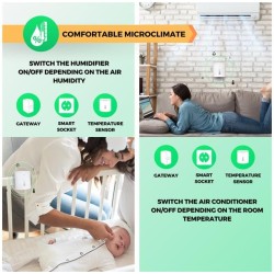 Smart Home, Detector inteligent de temperatură și umiditate NOUS E5 ZigBee Tuya -6, dioda.ro