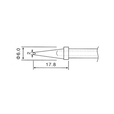 Soldering iron tip N4-4/ZD415 avg.2.0mm (ZD-912,ZD-916,ZD-917)