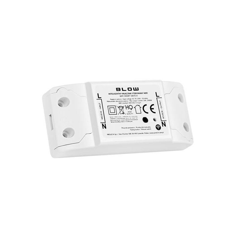 Unități de control SMART, Comutator de iluminat inteligent BLOW 1 canal WiFi Tuya -1, dioda.ro