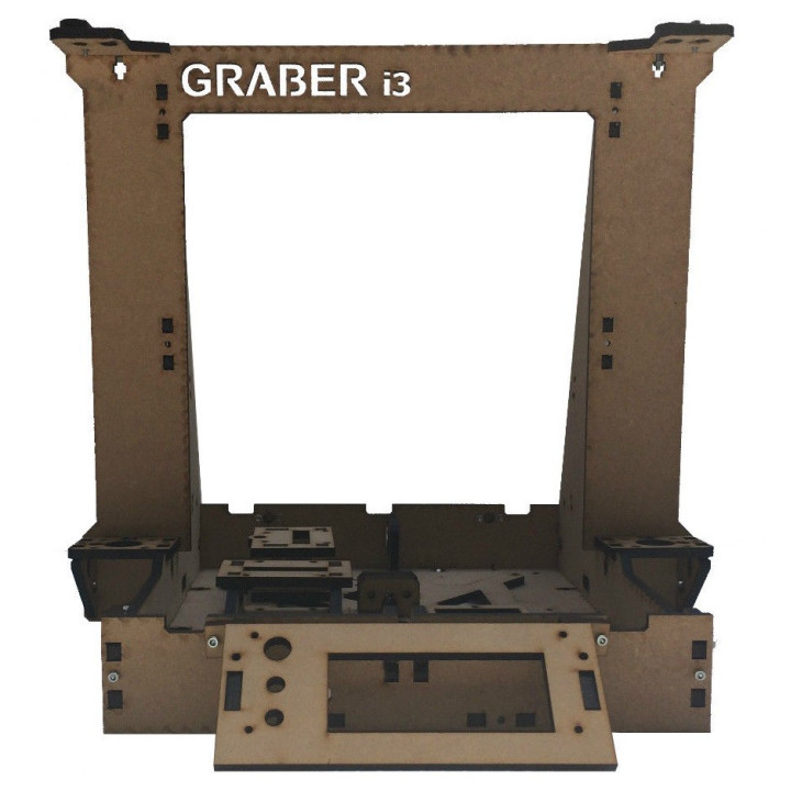 LaserCut Frames, Prusa i3, 3D Printer, Graber i3 laser cut MDF GraberI3-MDF -2, dioda.ro
