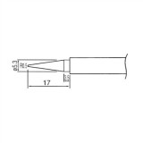 Vârfuri, rezistente, letconuri, duze aer cald, Soldering iron tip N1-16 avg.1.0mm  (ZD-929C,ZD-931) N1-16_1.0mm -3, dioda.ro