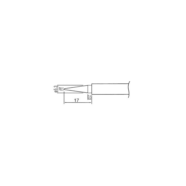 Vârfuri, rezistente, letconuri, duze aer cald, Soldering iron tip N1-16 avg.1.0mm  (ZD-929C,ZD-931) N1-16_1.0mm -3, dioda.ro