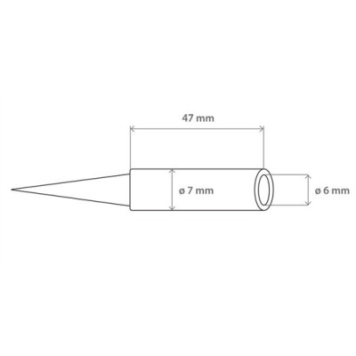 Vârfuri, rezistente, letconuri, duze aer cald, Soldering iron tip N1-26 avg.0.4mm  (ZD-929C,ZD-931) N1-26_0.4mm -4, dioda.ro