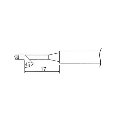 Vârfuri, rezistente, letconuri, duze aer cald, Soldering iron tip N1-36 avg.3.0mm  (ZD-929C,ZD-931) N1-36_3.0mm -3, dioda.ro