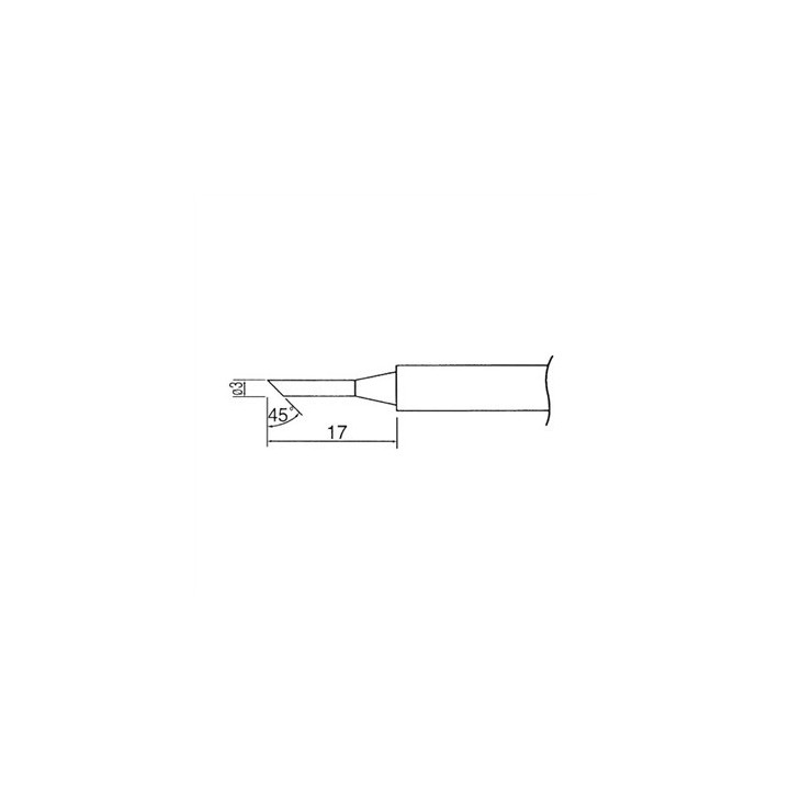 Vârfuri, rezistente, letconuri, duze aer cald, Soldering iron tip N1-36 avg.3.0mm  (ZD-929C,ZD-931) N1-36_3.0mm -3, dioda.ro