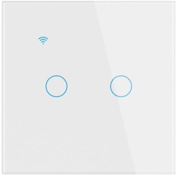 Smart Home, Comutator de iluminat inteligent NOUS LZ2 ZigBee Tuya cu 2 butoane -4, dioda.ro