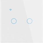 Smart Home, Comutator de iluminat inteligent NOUS LZ2 ZigBee Tuya cu 2 butoane -2, dioda.ro