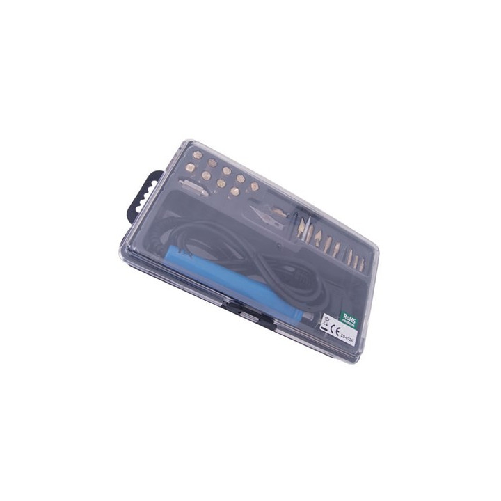 Pix care arde (4), Set pix pentru lemne 30W + 20 vârfuri 06530025 -2, dioda.ro