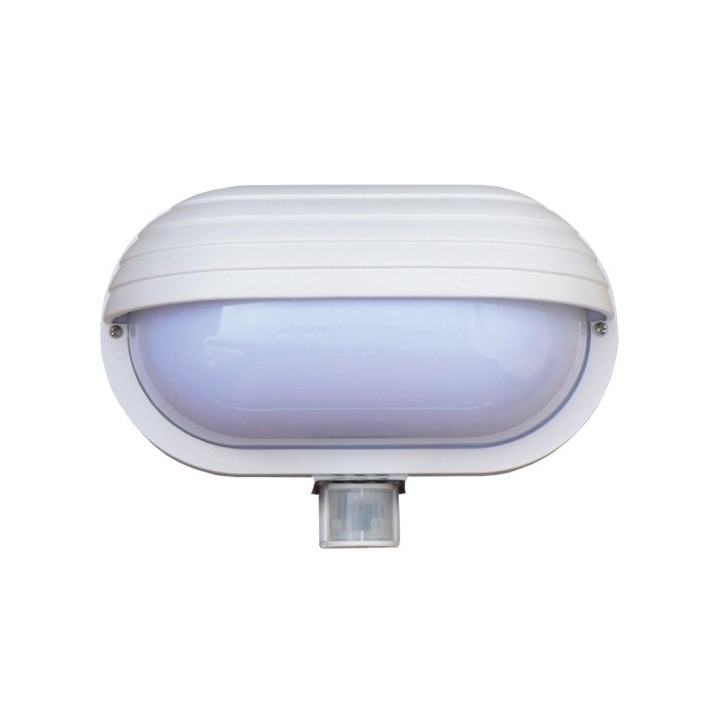Lampi Iluminare, Lampă cu senzor de mișcare Oval PIR-Micro Alb L-OVAL-PIR-Micro-Alb -1, dioda.ro