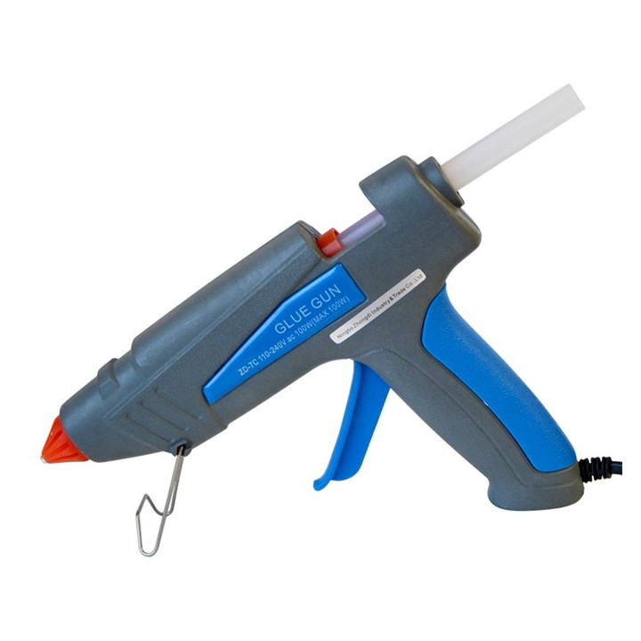 Pistoale de lipit cu adeziv, Pistol de lipire cu adeziv fierbinte topit bara plastic silicon ZD-7C -1, dioda.ro