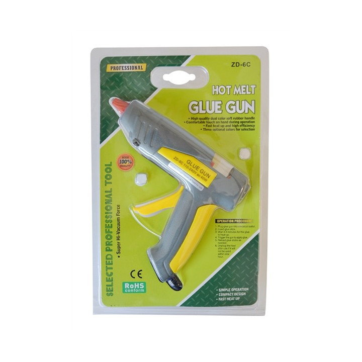 Pistoale de lipit cu adeziv, Pistol de lipit cu batoane termofuzibile ZD-6C 40W -2, dioda.ro