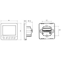 Termostate, HUTERMAN HT033W-Termostat WIFI -2, dioda.ro