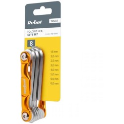 Biti cu fante, Set prize hexagonale REBEL RB-1106 8buc -3, dioda.ro