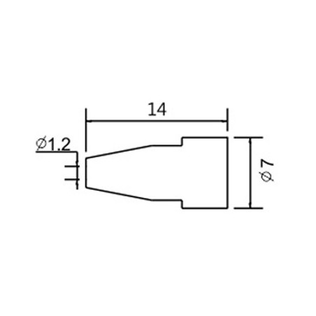 Varf de schimb N5-7/ZD553 avg.1.2mm (ZD-8915) 79-1576