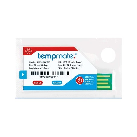 tempmate.®-S1 Single-Use Temperature Data Logger tempmateS1 TMS90CX000