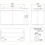 Acumulator 12V 100Ah Deep Cycle GEL FCDG12-100 Acumulatori Baterii, Acumulator 12V 100Ah Deep Cycle GEL FCDG12-100 -2, dioda.ro