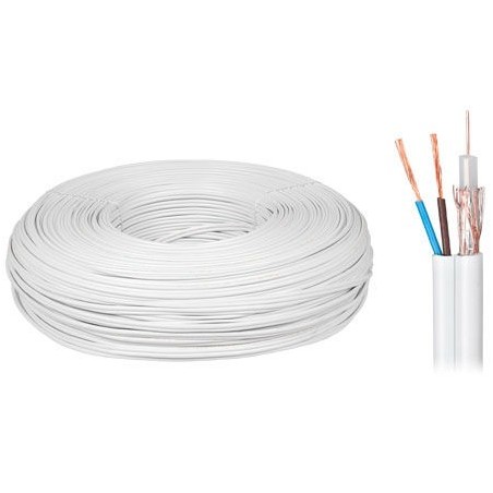 Cabluri, CABLU COAXIAL 75 CU+CU+2X0.5MM 100M KAB0546 -1, dioda.ro