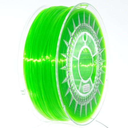 Filament, Filament PETG verde stralucitor transparent 1kg ±0,5% 1,75mm DEV-PETG-1.75-BGT -2, dioda.ro